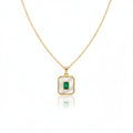Vintage-Inspired Emerald Women Neckless GWN -94