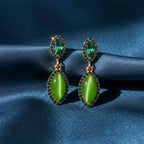 Emerald Green CrystaL Earrings GWE -201