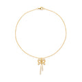 Golden Bow Tassel Pendant Necklace GWN -91