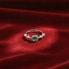 Emerald Glow Halo Ring GWR -74
