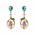 Emerald Bloom Drop Earrings GWE -102