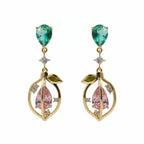 Emerald Bloom Drop Earrings GWE -102