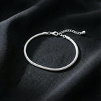 Silver Snake Chain Anklet GWA -33