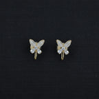 Golden Bloom Hoop Stud Earrings GWE -101