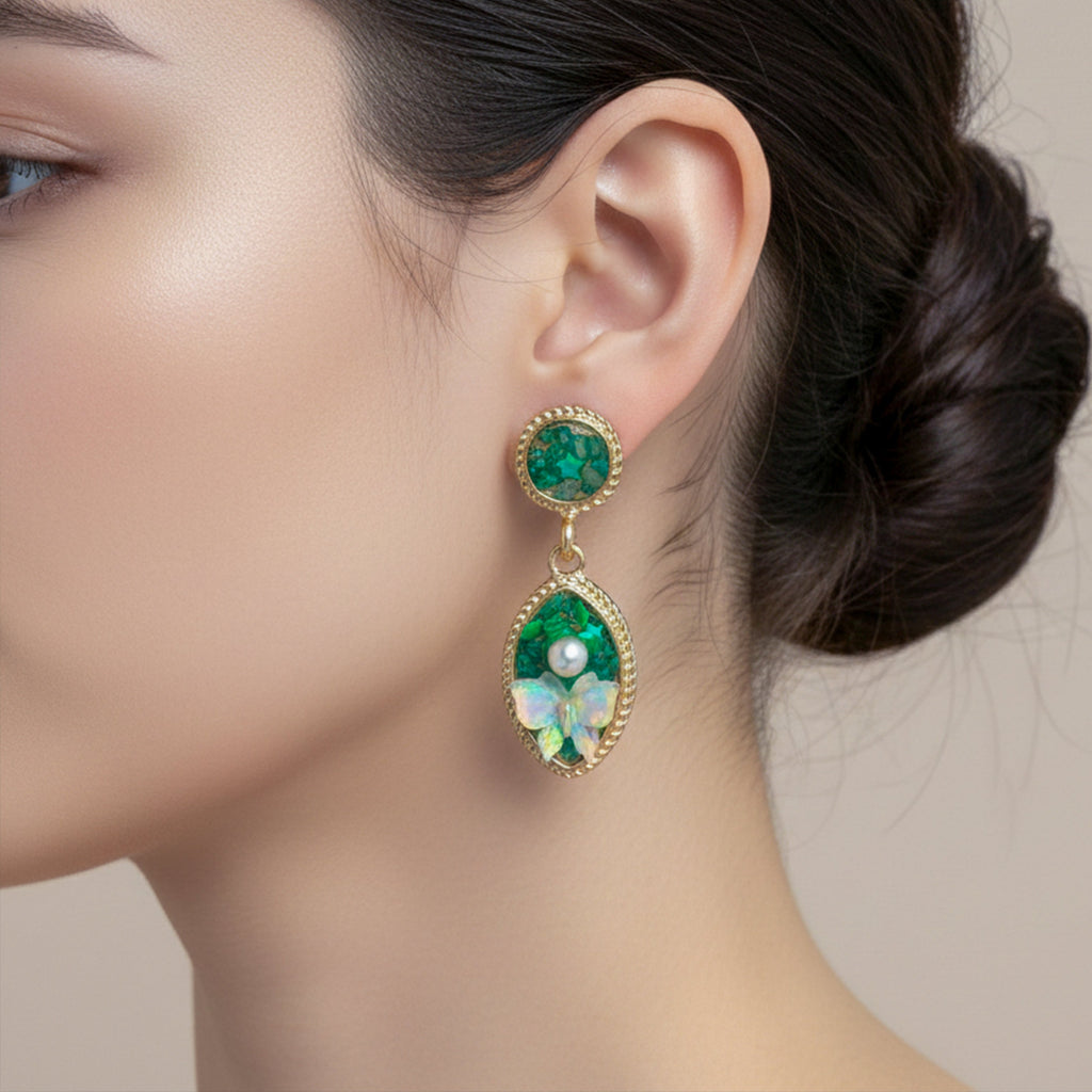 Butterfly Drop Earrings GWE -207
