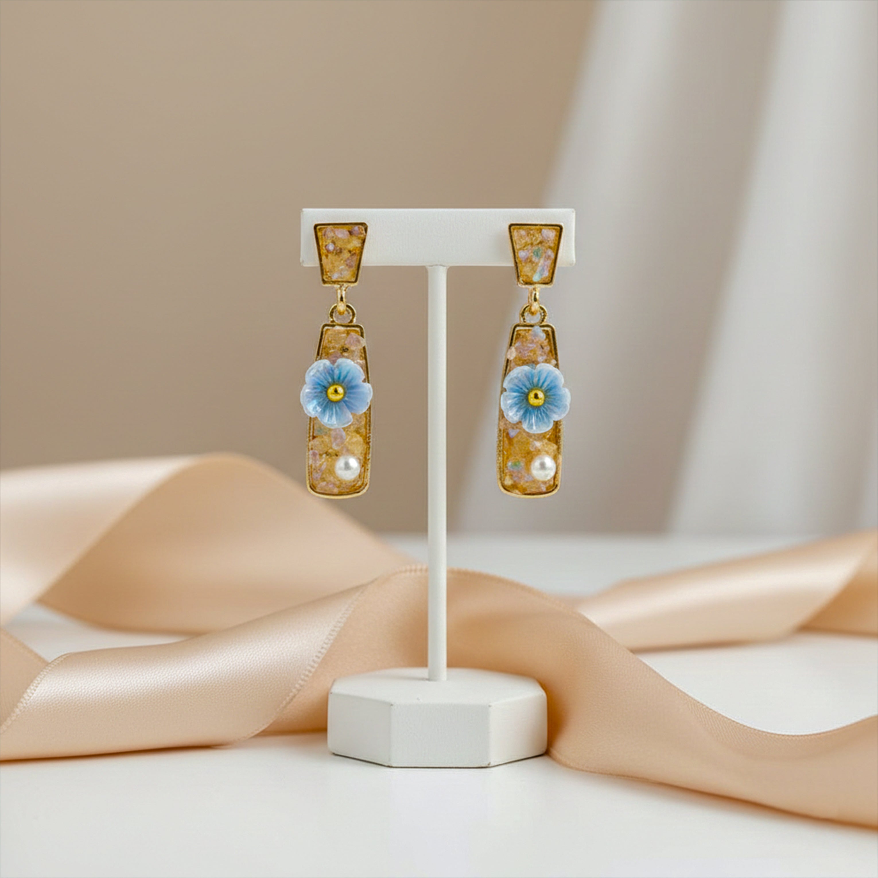 Golden Bloom Earrings GWE -241