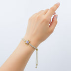 Purple Snowflake Adjustable Bracelet GWB -116