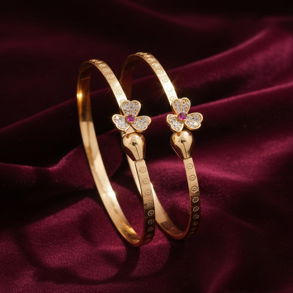 Wibestone Pari Charm Bangles – Delicate Elegance with a Touch of Magic