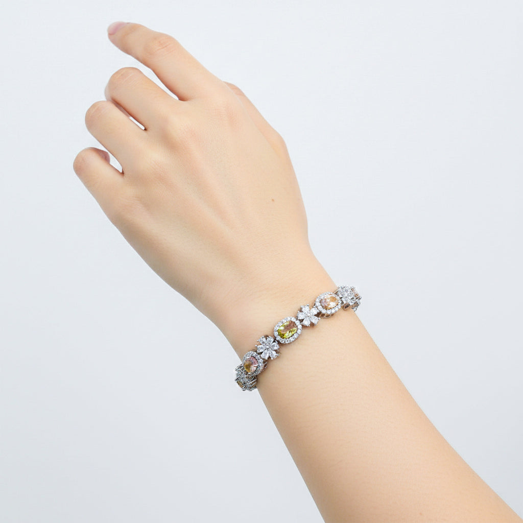 Silver Multi-Coloro Bracelet GWB -147