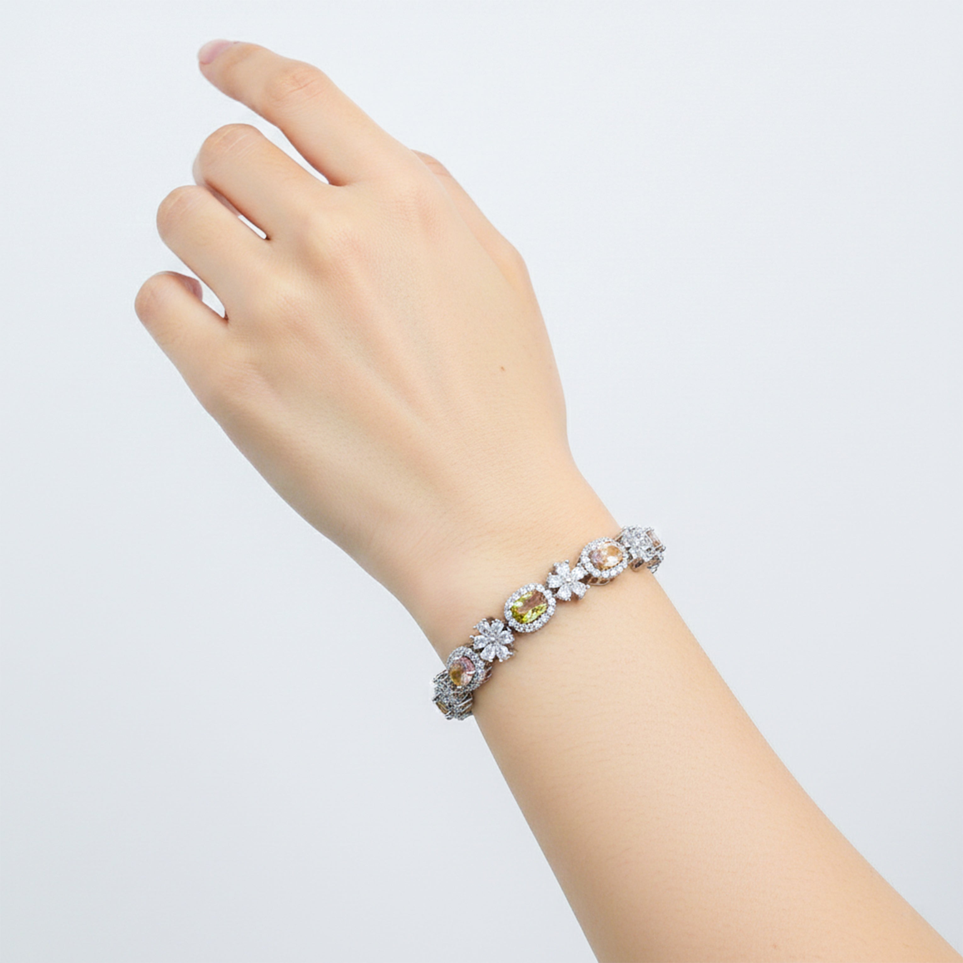 Silver Multi-Coloro Bracelet GWB -147