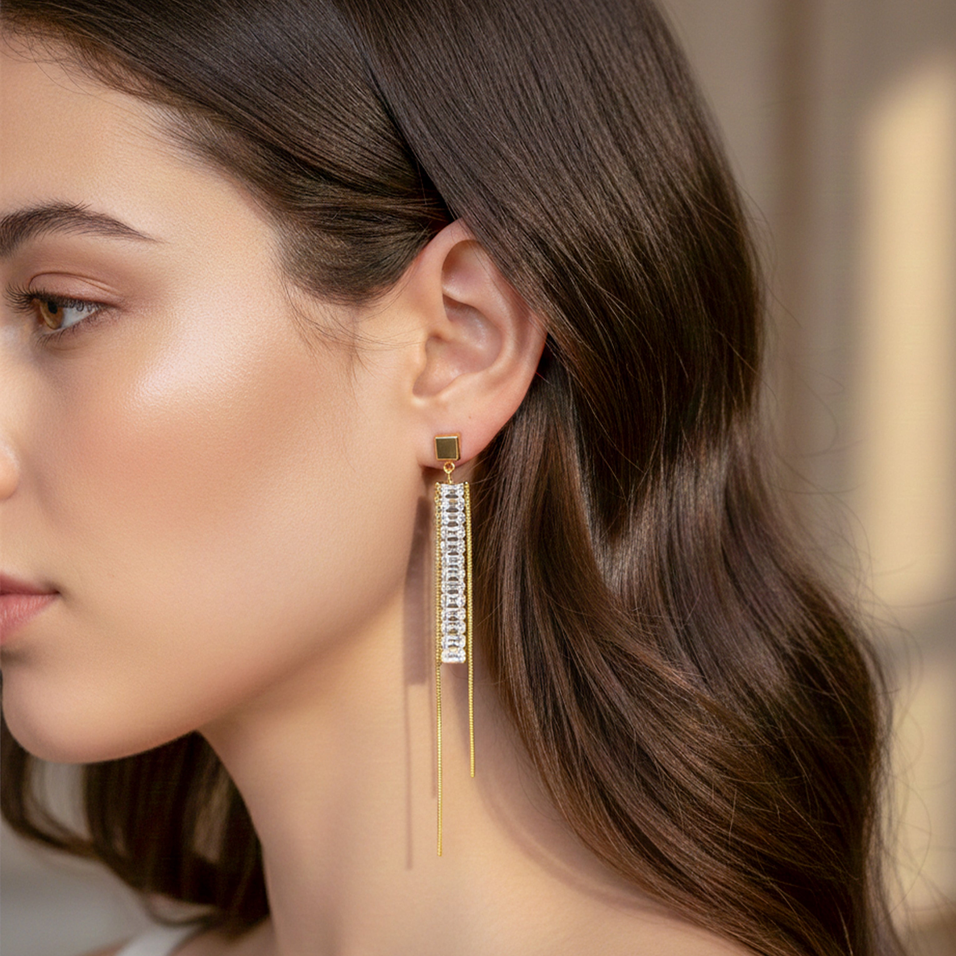 Golden CascadE Earrings GWE -249
