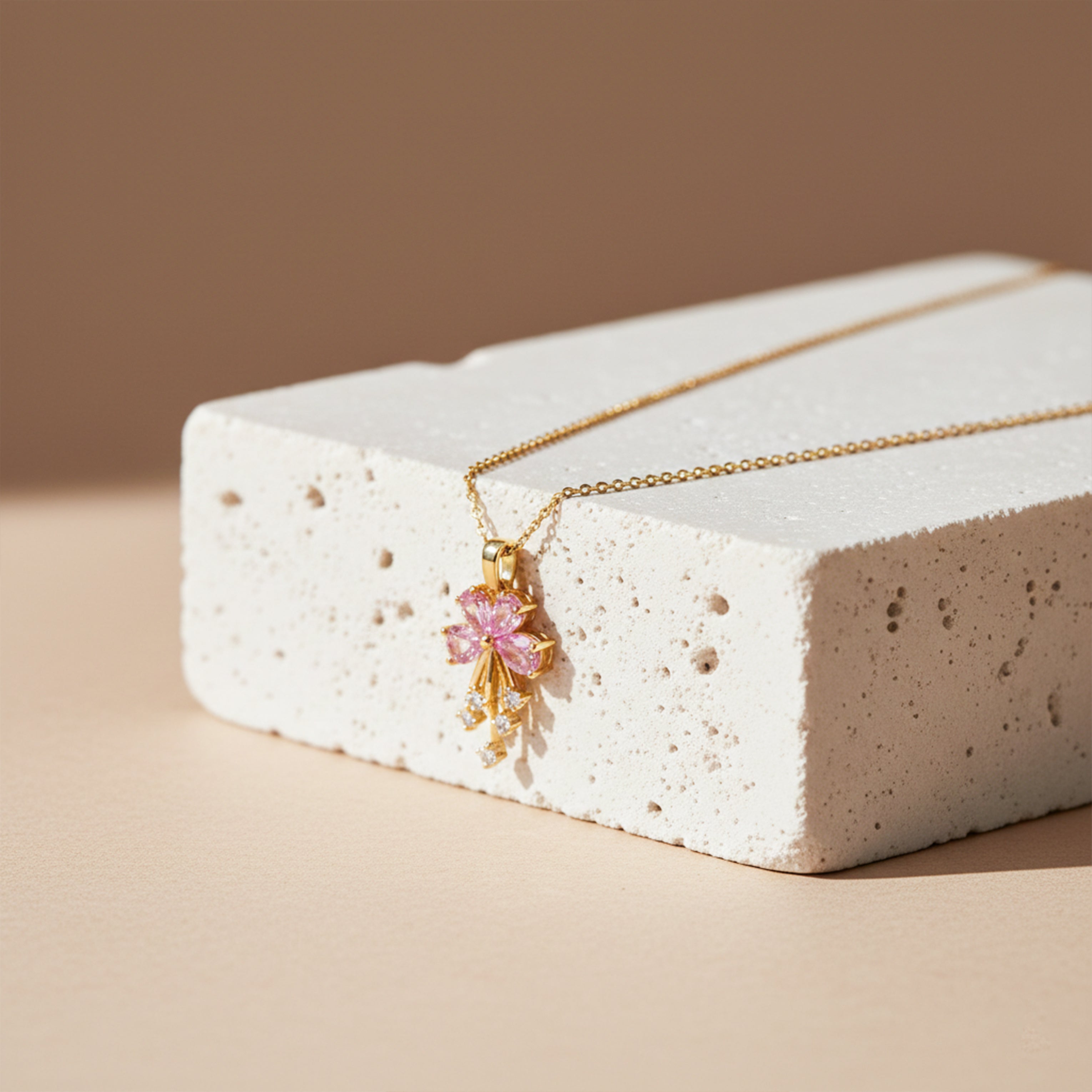 Floral Drop Pendant Necklace GWN -119