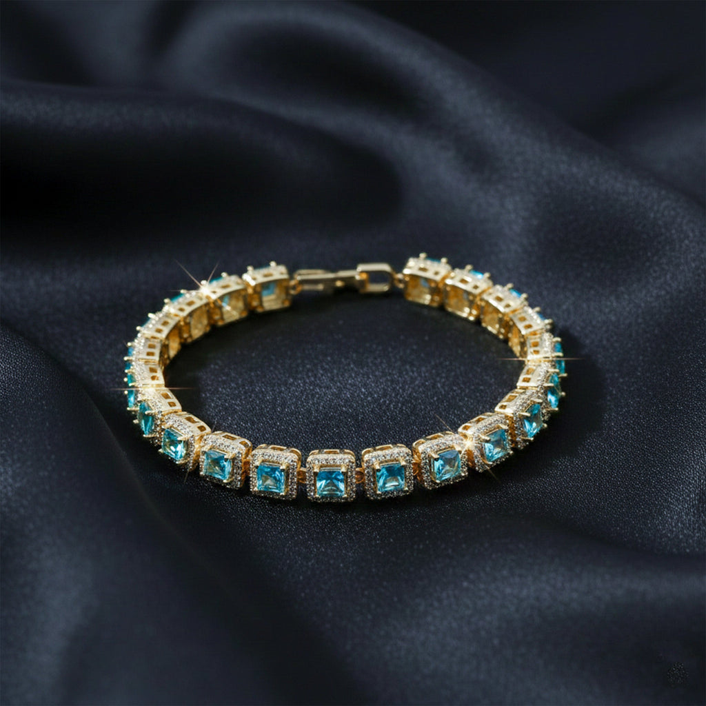 Gold Blue Bracelet GWB -142
