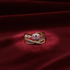 Royal Blush Halo Wrap Ring GWR -46