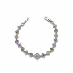 Multicolor Floral Tennis Bracelet GWB -131