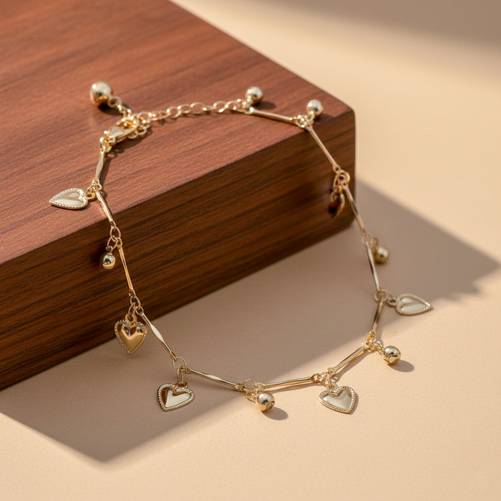 Heart Dangle Anklet GWA -37