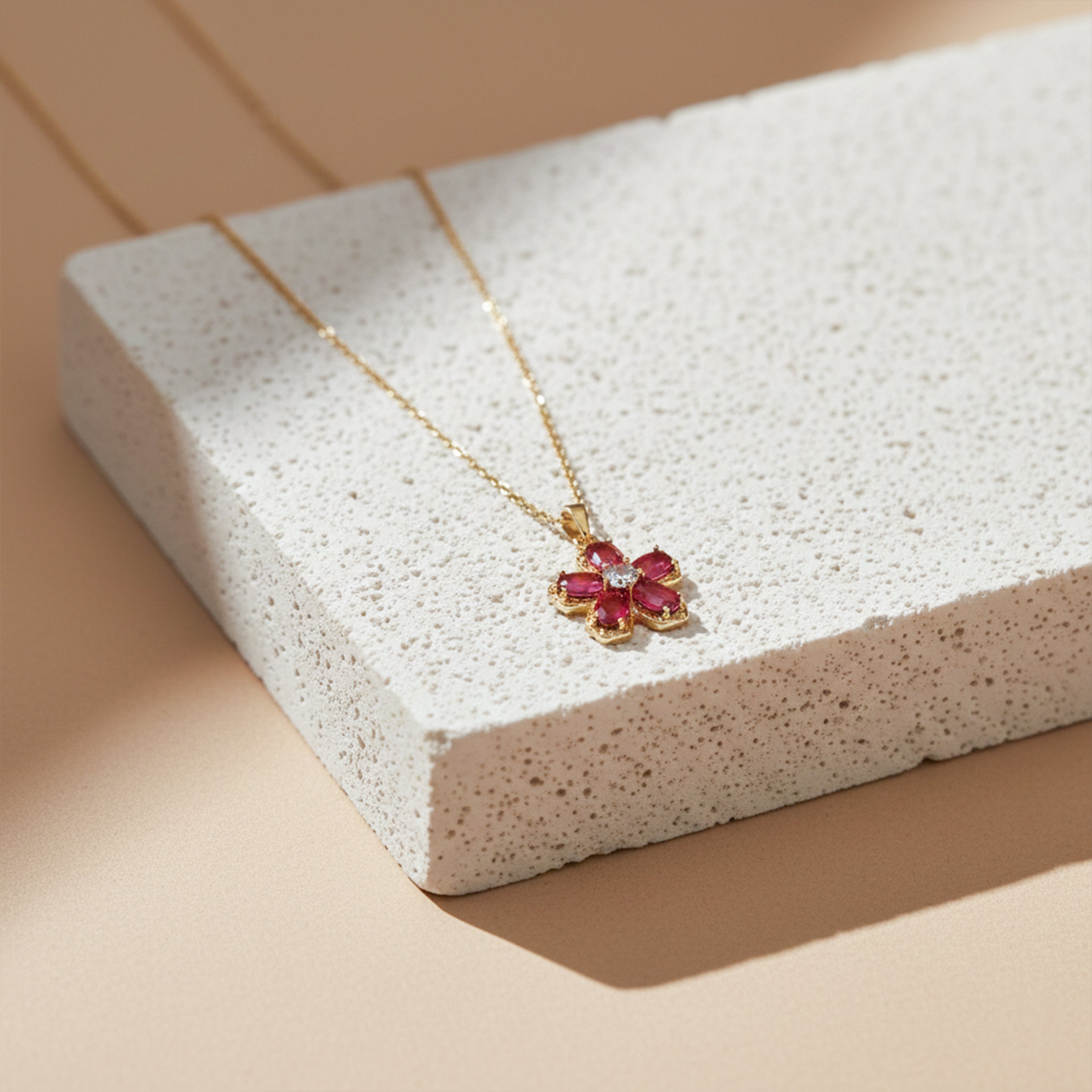 Blossom Crystal Pendant Necklace GWN -98