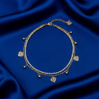 Heart Layered Anklet GWA -38