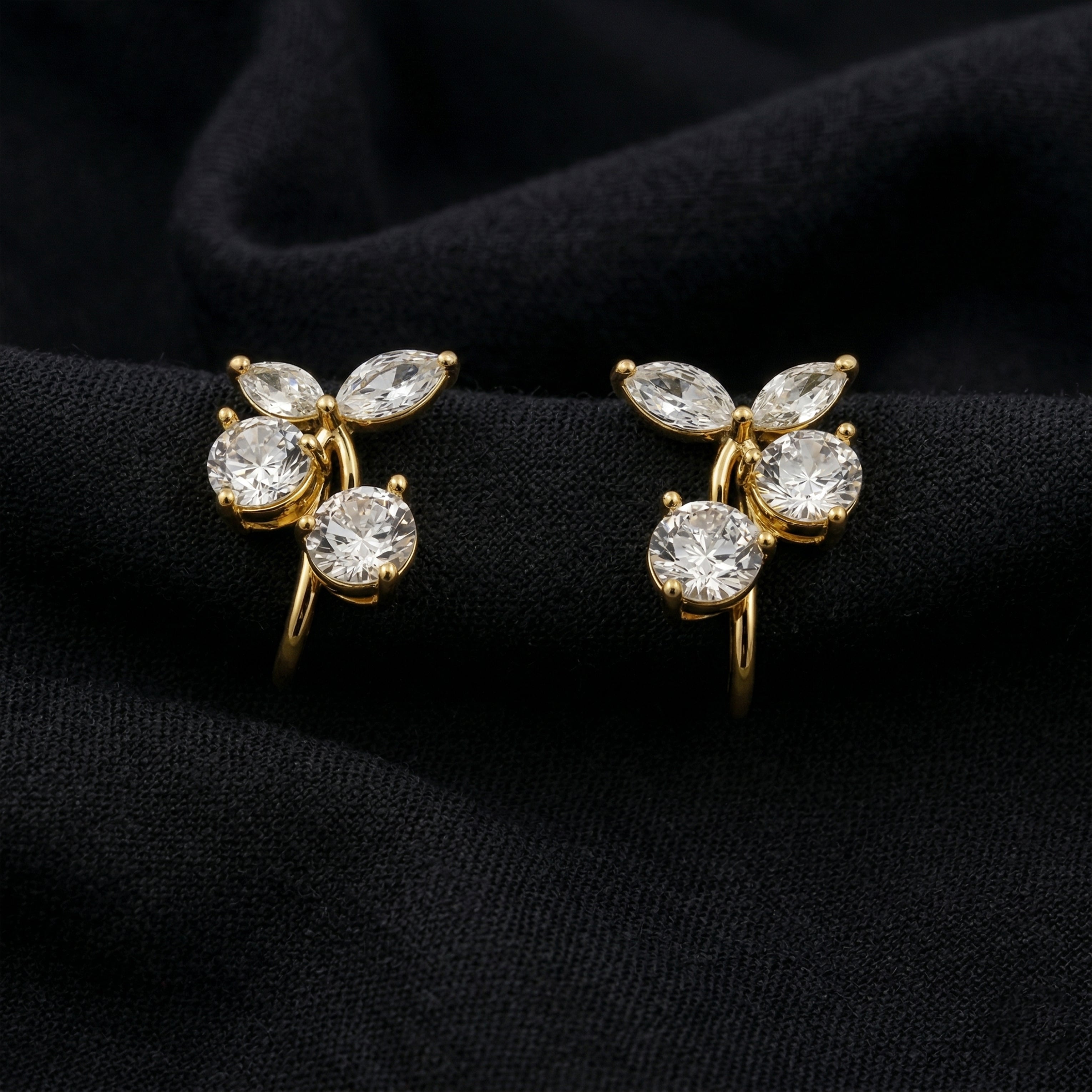Crystal Butterfly Stud Earrings GWE -115