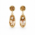 Gold Tone Butterfly Earrings GWE -213