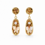 Gold Tone Butterfly Earrings GWE -213