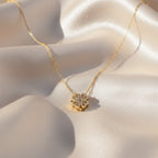 Clover Crystal Pendant Necklace GWN -138