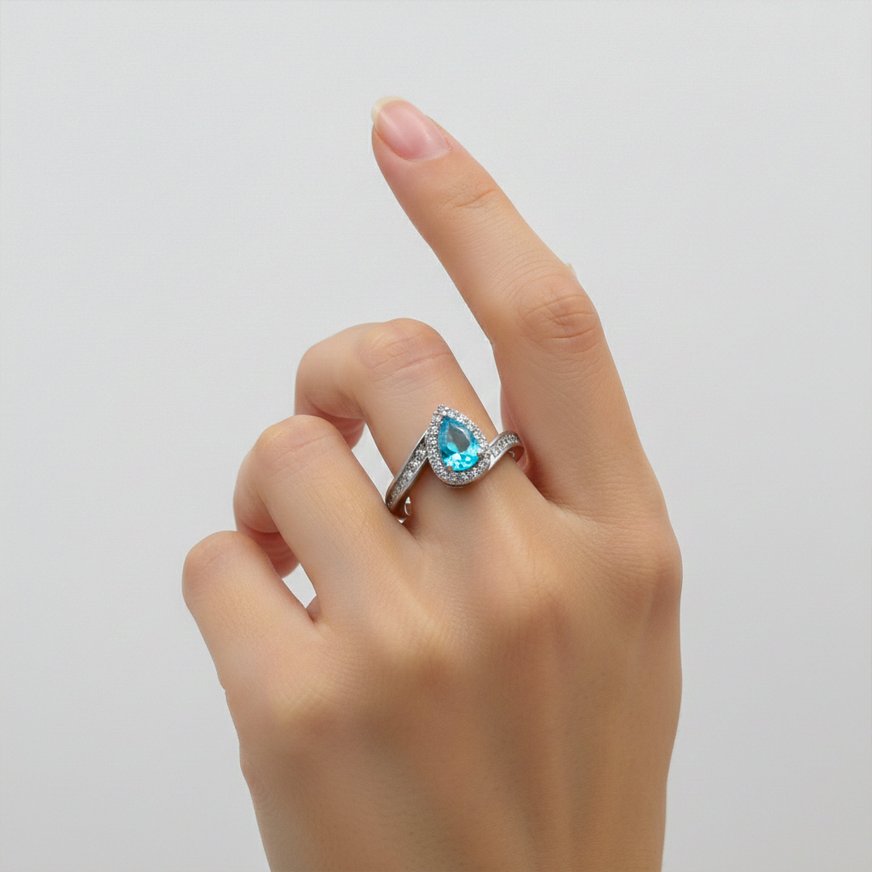 SkyDrop Blue Halo Ring GWR -37