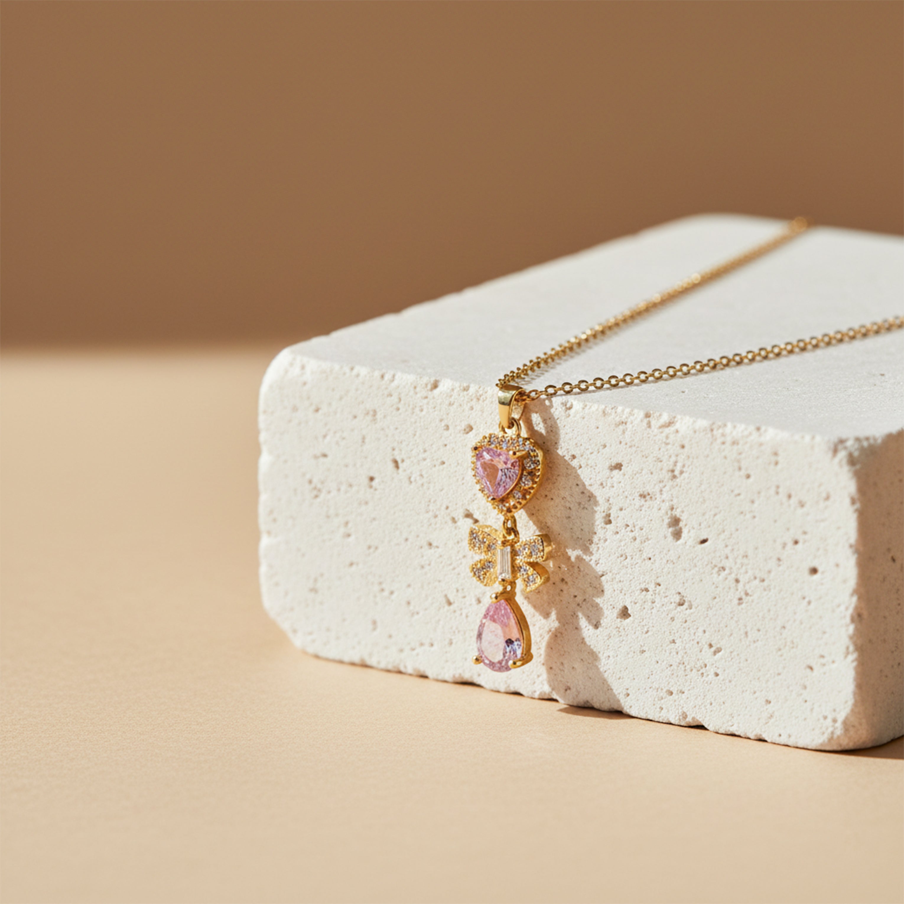 Floral Drop Pendant Necklace GWN -124
