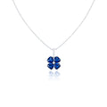 Blue Butterfly Crystal Necklace GWN -162