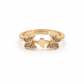 Golden Twin Butterfly Ring GWR -14