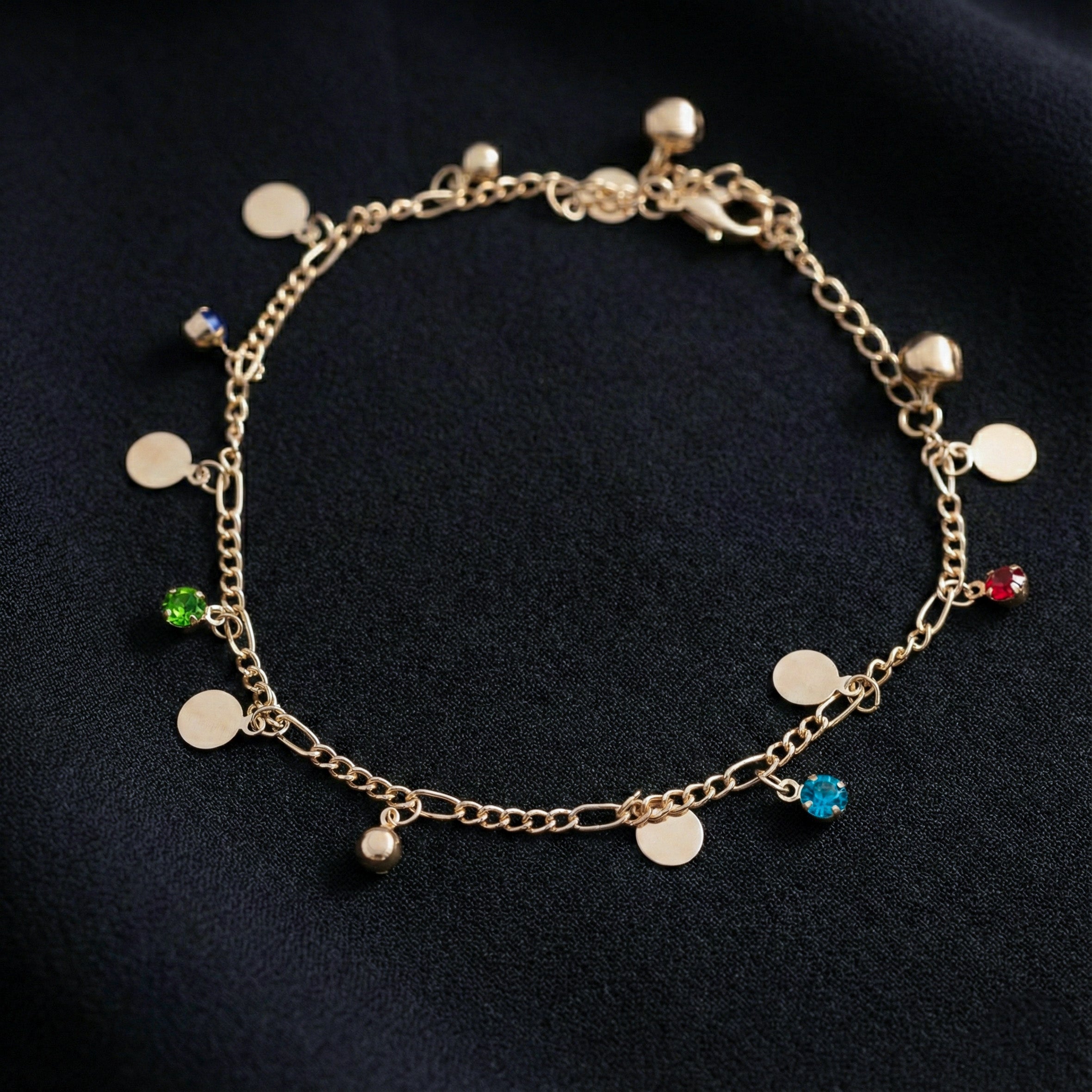 Multi-Color Charm Anklet GWA -46