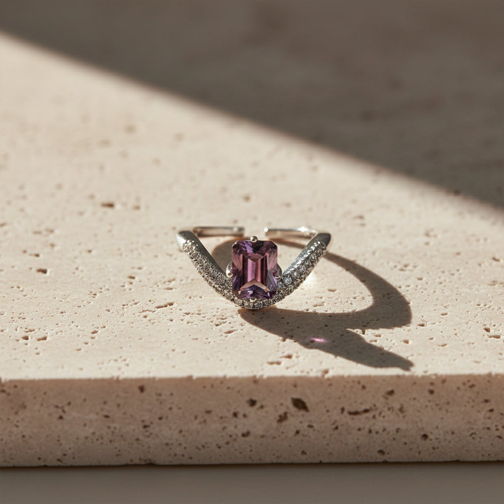 Silver Amethyst Ring GWR -60