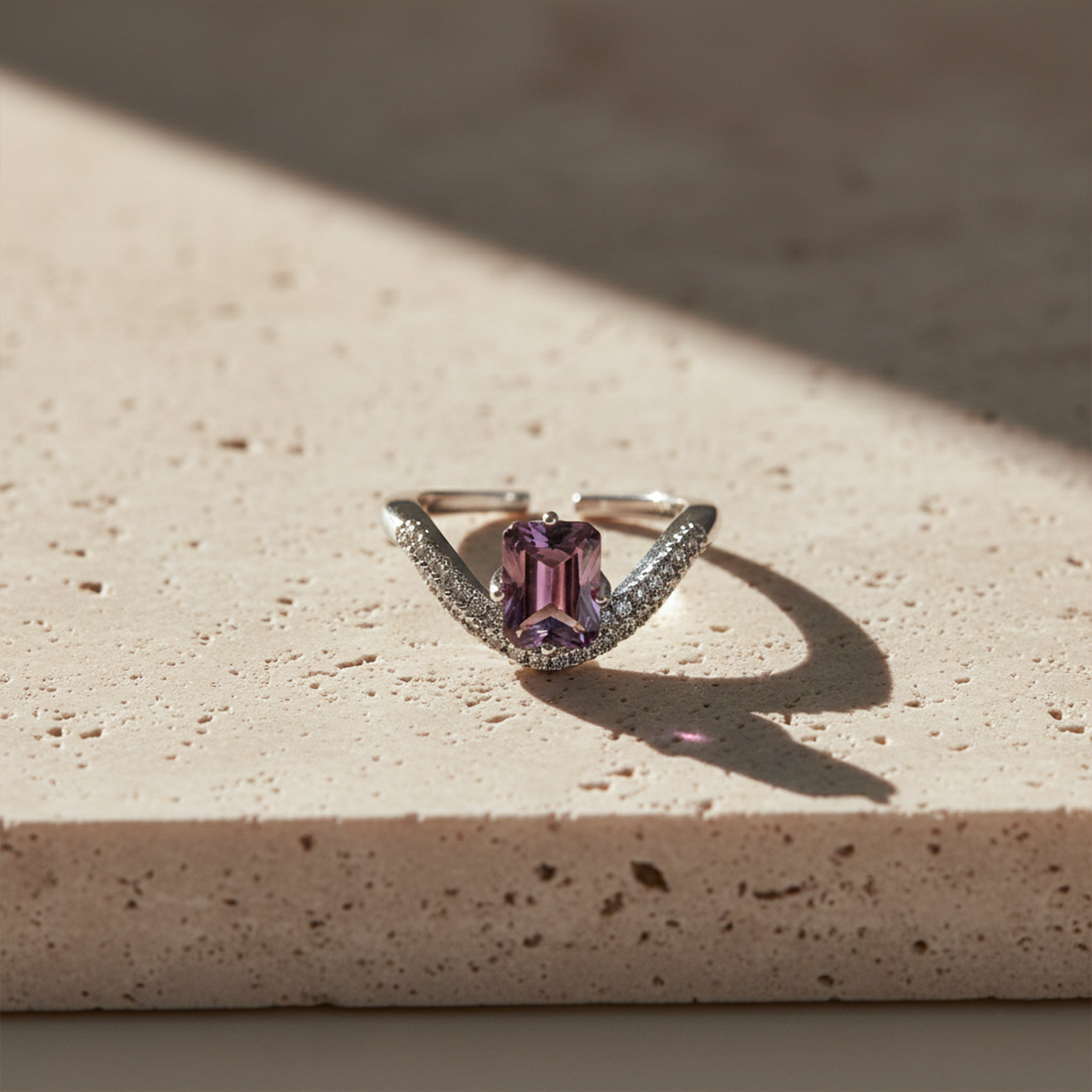 Silver Amethyst Ring GWR -60