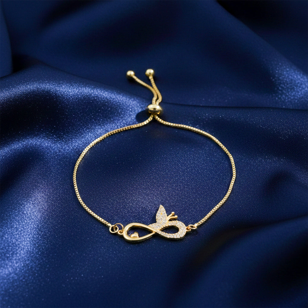 Infinity Butterfly Adjustable Bracelet GWB -167