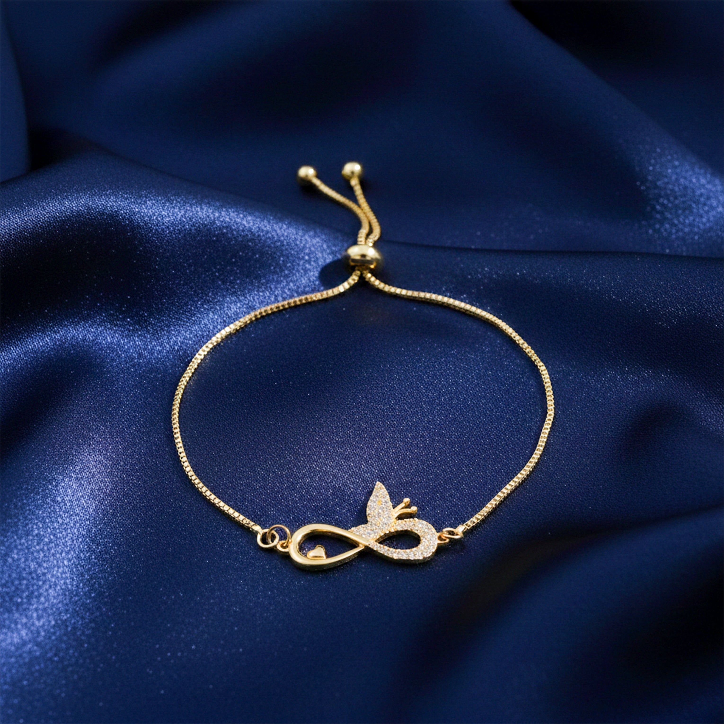 Infinity Butterfly Adjustable Bracelet GWB -167