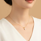 Solitaire Charm Pendant Necklace GWN -129