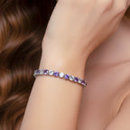 Amethyst & Diamond Tennis Bracelet GWB -60