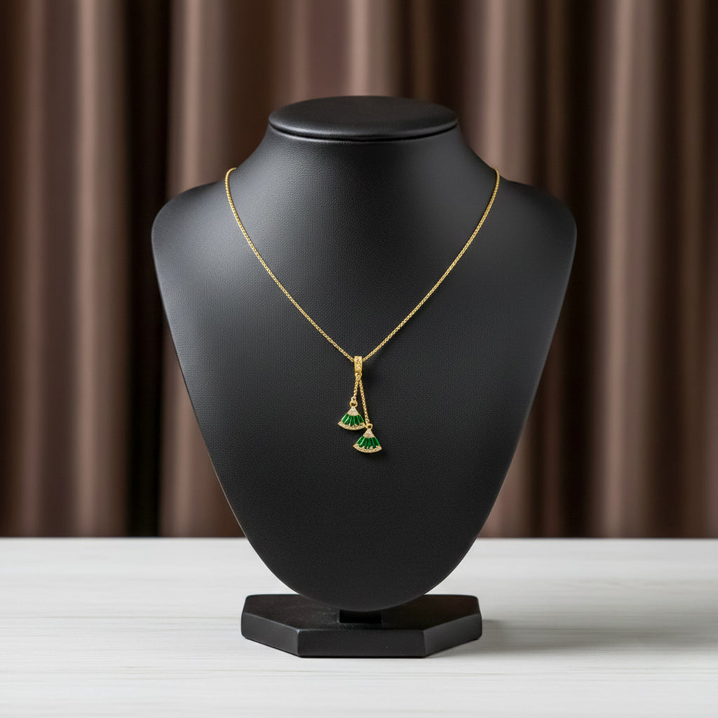 Dangling Fan Charm Women Neckless GWN -95