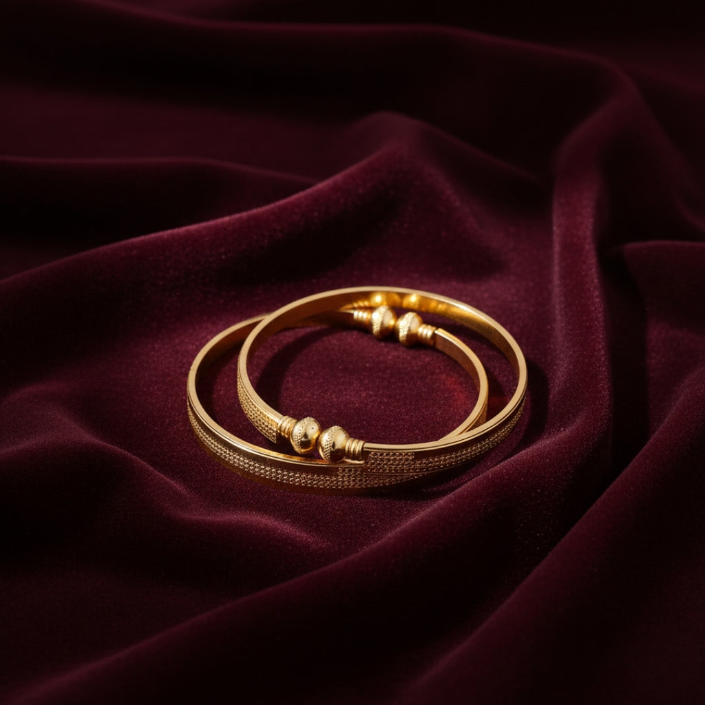 Wibestone Elegant Line Kada Set – Minimal Grace, Timeless Style