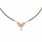 Rose Gold Floral Drop Mangalsutra GM -55