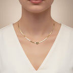 Gold Butterfly Choker Necklace GWN -72