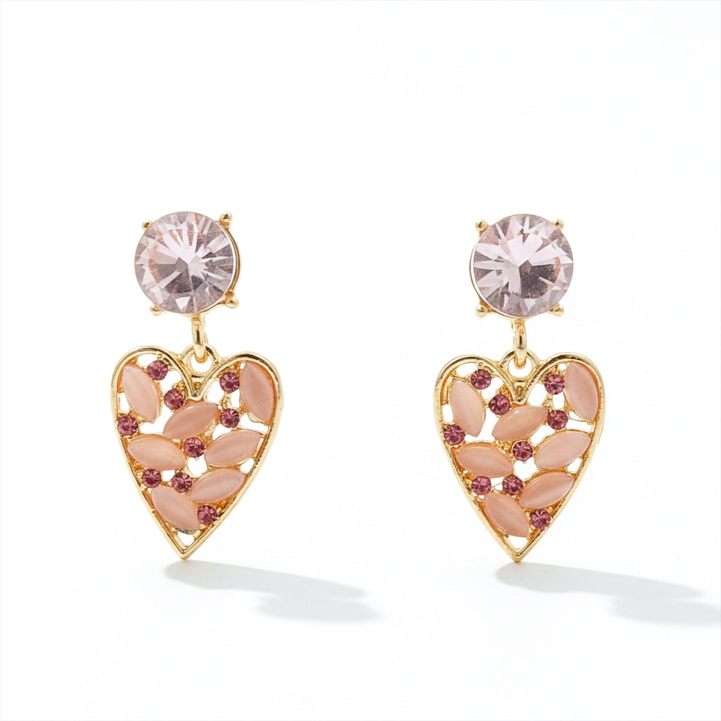 Blush Heart Earrings GWE -211