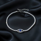 Blue Evil Eye Tennis Bracelet GWB -124