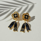 Midnight Bloom Drop Earrings GWE -61