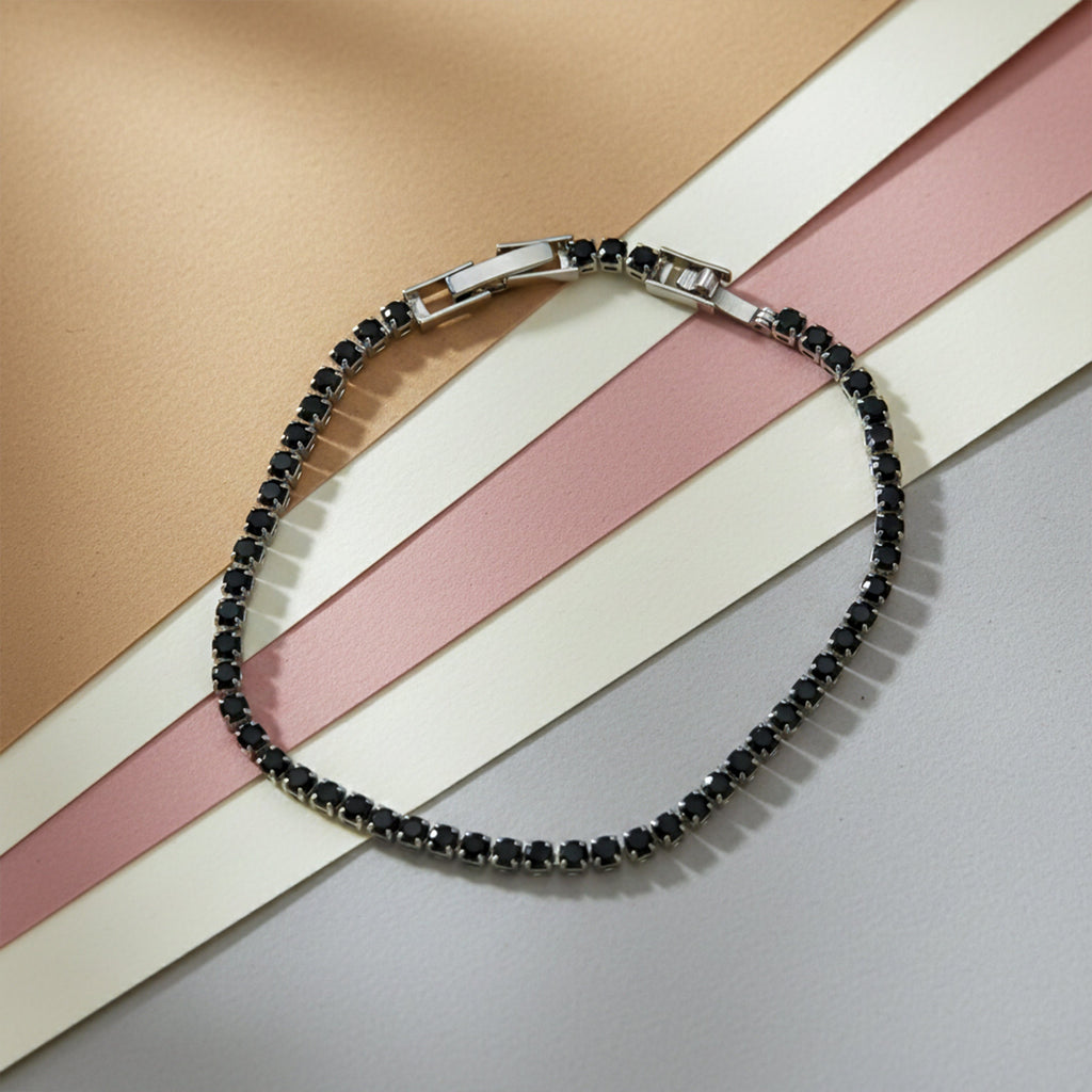 Black Stone Tennis Bracelet GWB -66