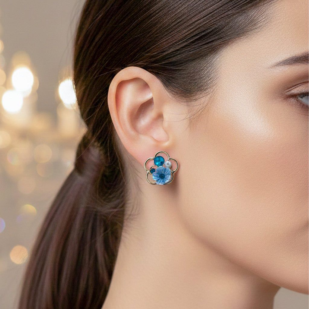 Sky Bloom Stud Earrings GWE -236