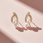Aarika Pearl Loop Earring GWE -30