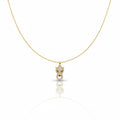 Gold Panther CZ Pendant Necklace GWN -81