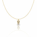 Gold Panther CZ Pendant Necklace GWN -81