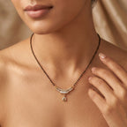 Elegant Crystal Curve Mangalsutra GM -20